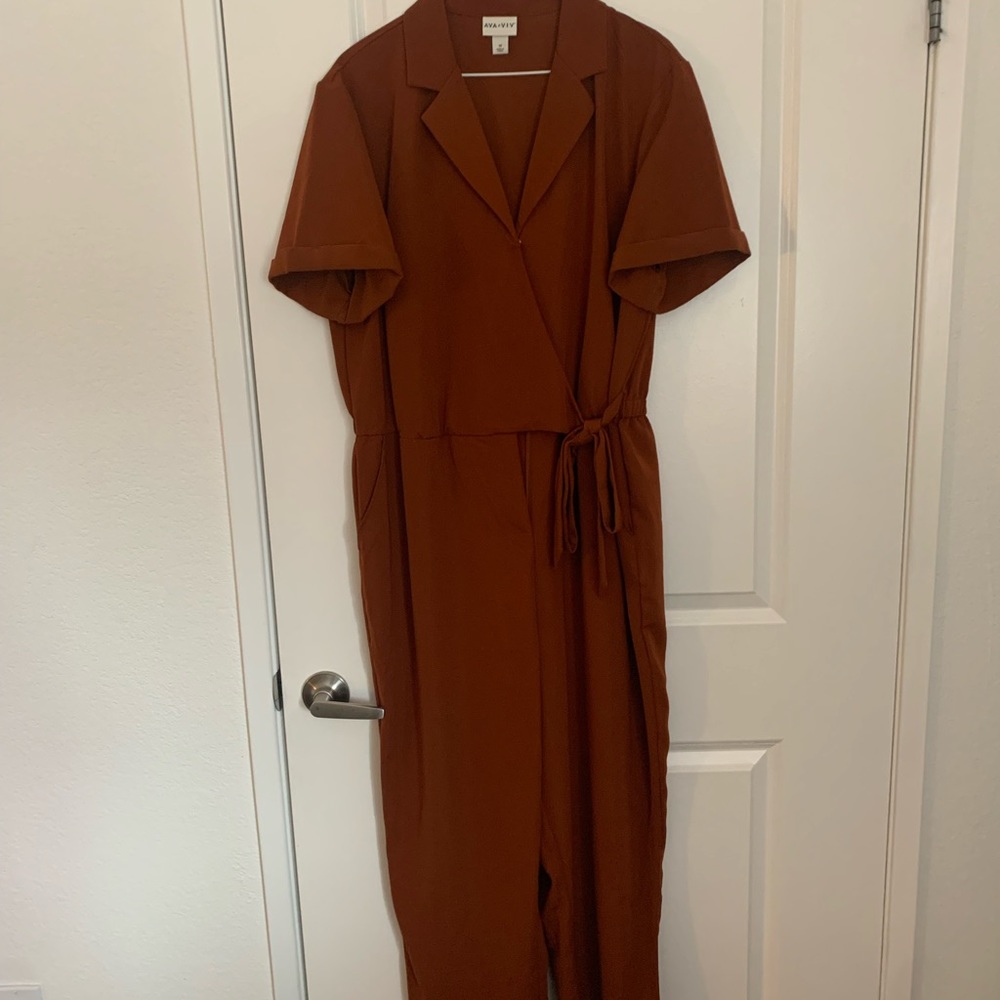 Rust colored jumpsuit